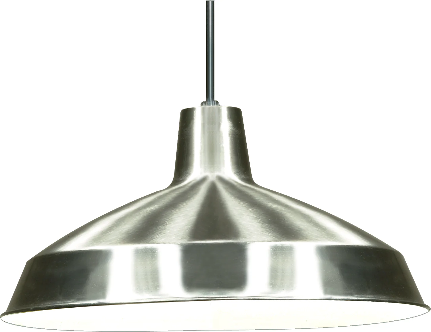 1-Light Pendants Mounted Pendant Light Fixture in Brushed Nickel Finish