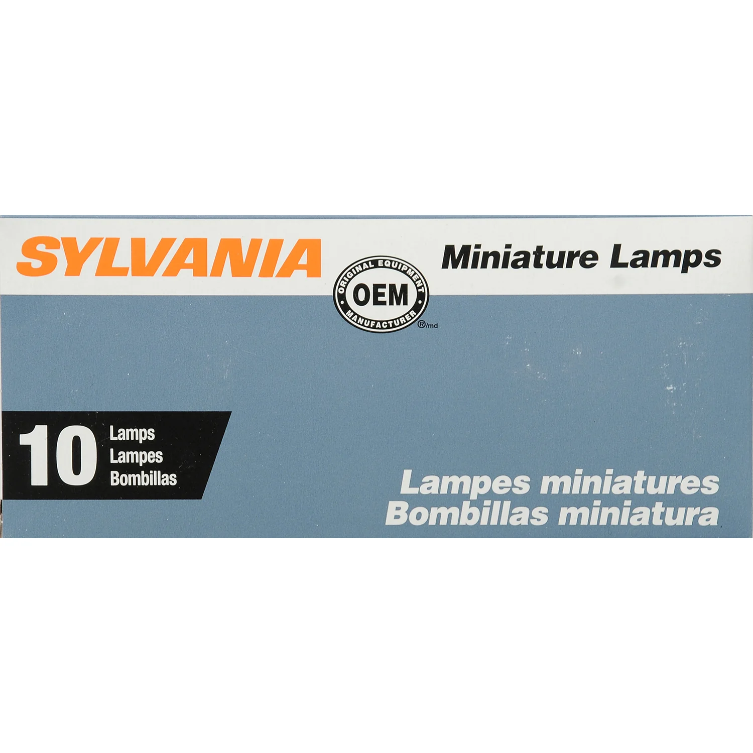 10-PK SYLVANIA 1073 Standard Automotive Light Bulb - Image 2