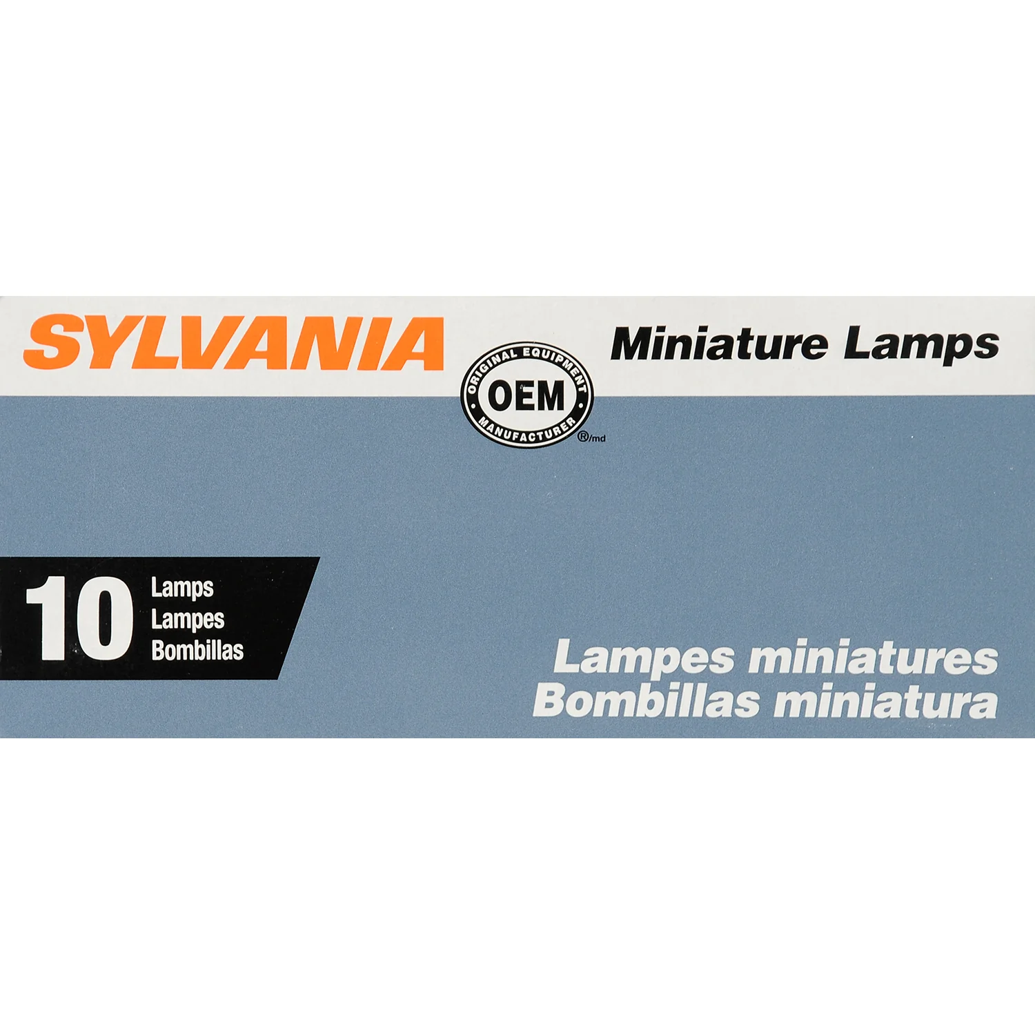 10-PK SYLVANIA 1076 Standard Automotive Light Bulb - Image 2