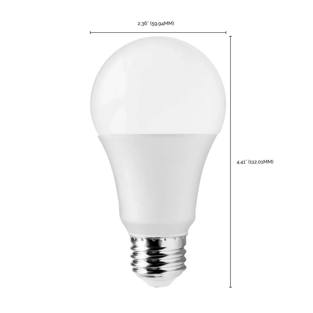 10Pk - 12W A19 LED 5000K E26 Medium base 220 deg. Beam Angle - 75W equiv - Image 3