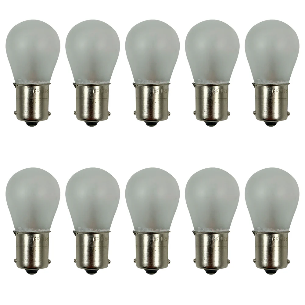 10PK GE 1665AF 81658 22W 28V S8 BA15s Base Aircraft Low Voltage Frost Light Bulb