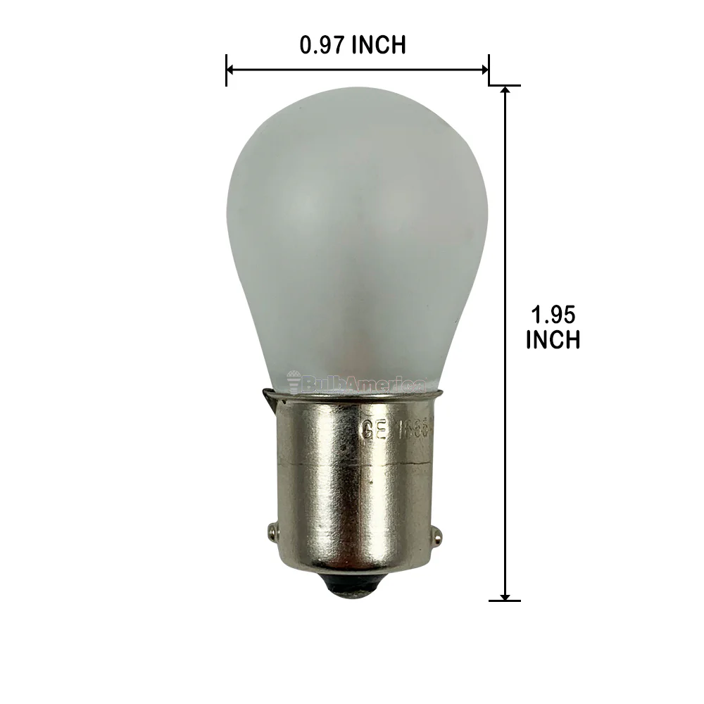 GE 1665AF 81658 - 27533 - 22W 28V S8 BA15s Base Aircraft Low Voltage Frost Bulb - Image 2