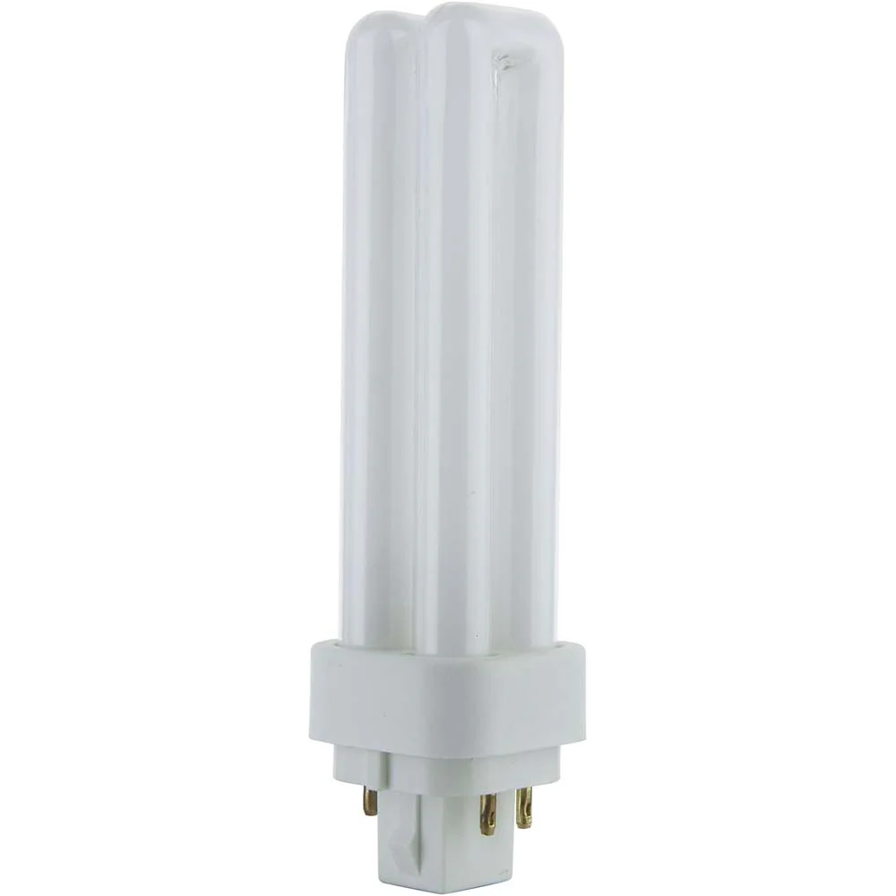 10Pk - Sunlite 13w 3000K PLD 4-Pin Double U-Shaped Twin Tube G24Q-1 Base Bulb - Image 2