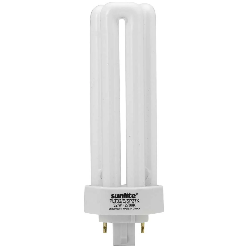 10Pk - Sunlite 32W 4100K PLD 4-Pin Triple U-Shaped Twin Tube GX24Q-3 Base Bulb - Image 2