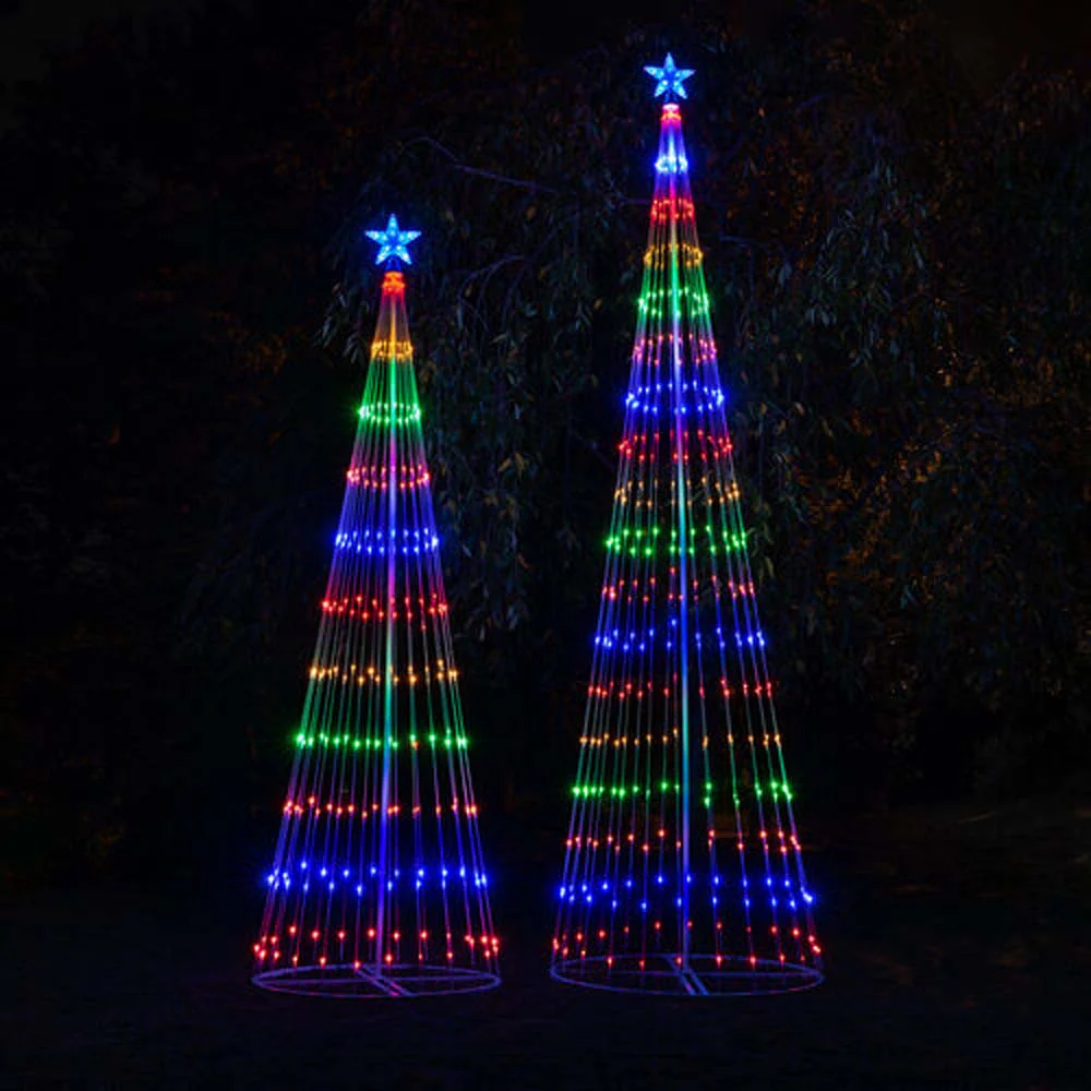 12-ft. Multicolor LED Animated Outdoor Lightshow Christmas Tree - Image 4