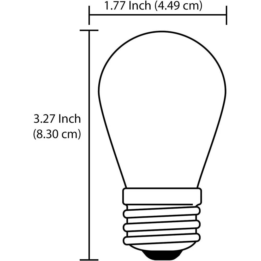 12Pk - Sunlite 11w S14 120v Ceramic Yellow Colored E26 Medium Base Light Bulb - Image 6