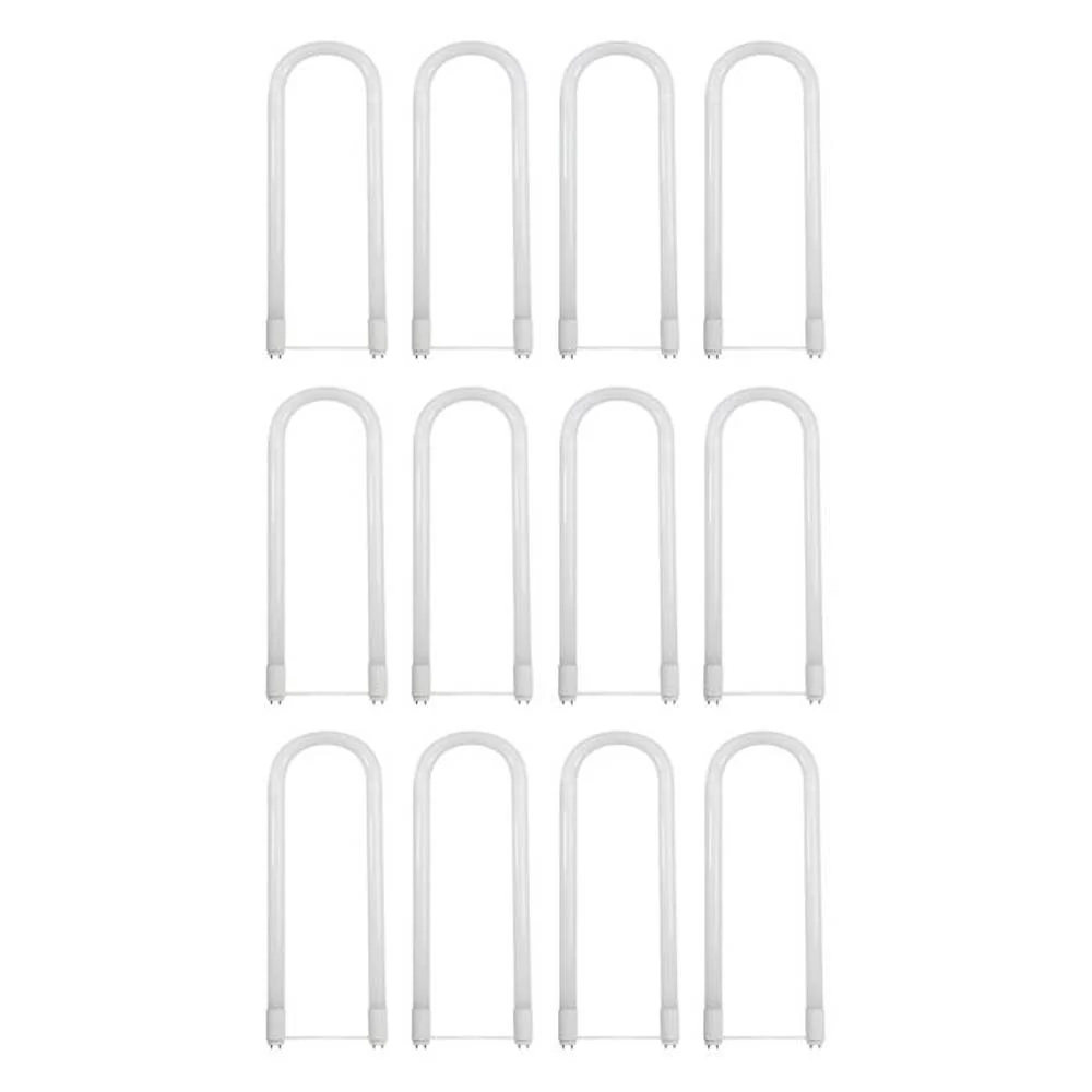 12Pk - Sunlite 15w LED T8 U-Bend Tube Bulb CCT Tunable G13 Base Ballast Bypass