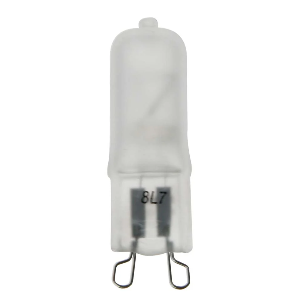 12Pk - Sunlite 40w T3.5 Bi-Pin G9 Base 3200K Frosted Halogen Incandescent Bulb - Image 2