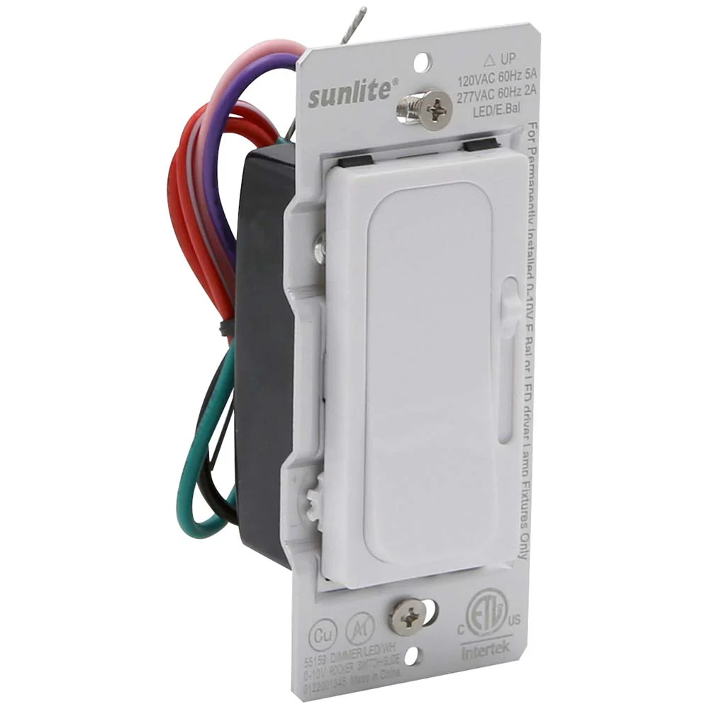 Sunlite 600W Max LED Dimmer Switch Slide Bar 3-Way Switching 120-277 v - Image 8