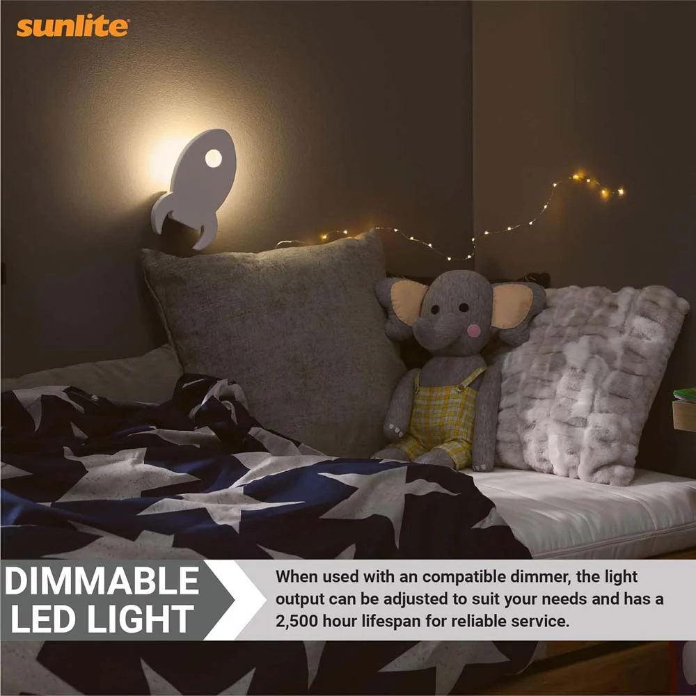 12Pk - Sunlite 7W Incandescent Flame Tip Petite Chandelier E12 Base Clear Bulb - Image 5