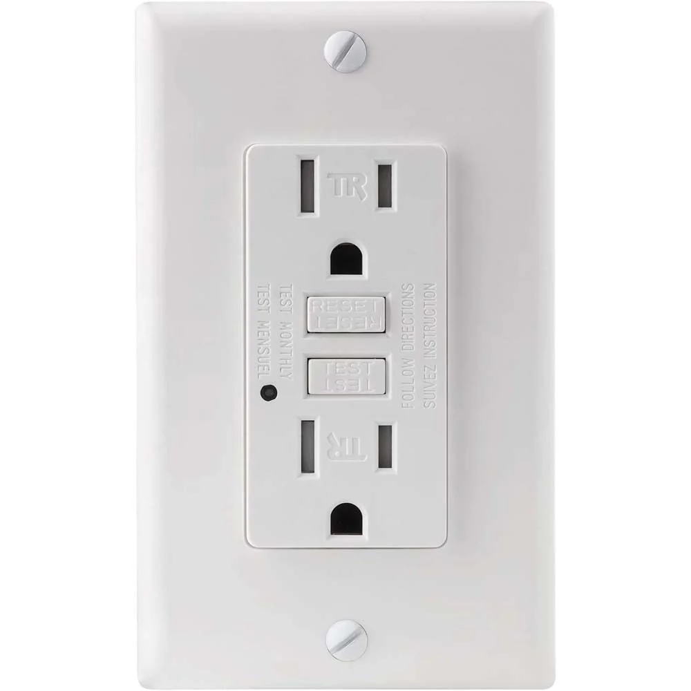 Sunlite E542 GFCI Duplex Outlet 15 Amp 120v Included LED Indicator Light - Image 5