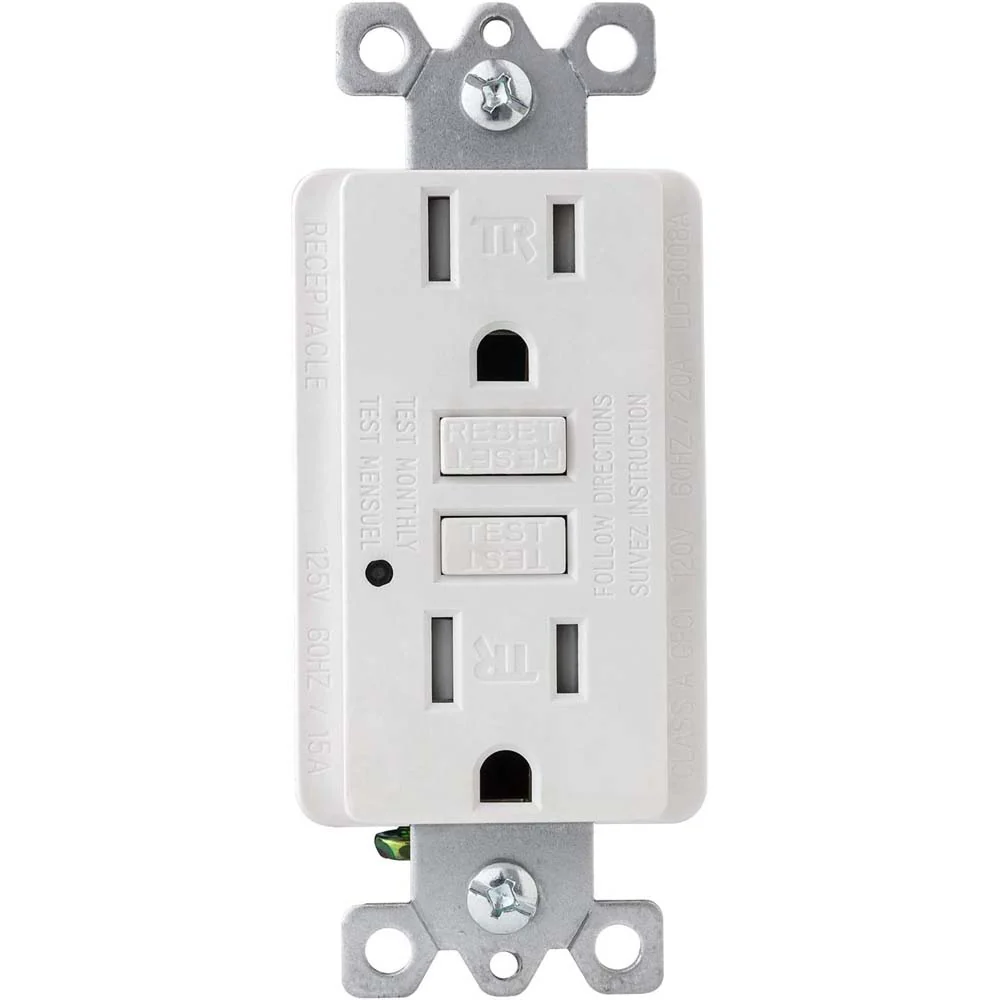 Sunlite E545 GFCI Duplex Electrical Outlet 20 Amp 120v Included LED Indicator Light - Image 5