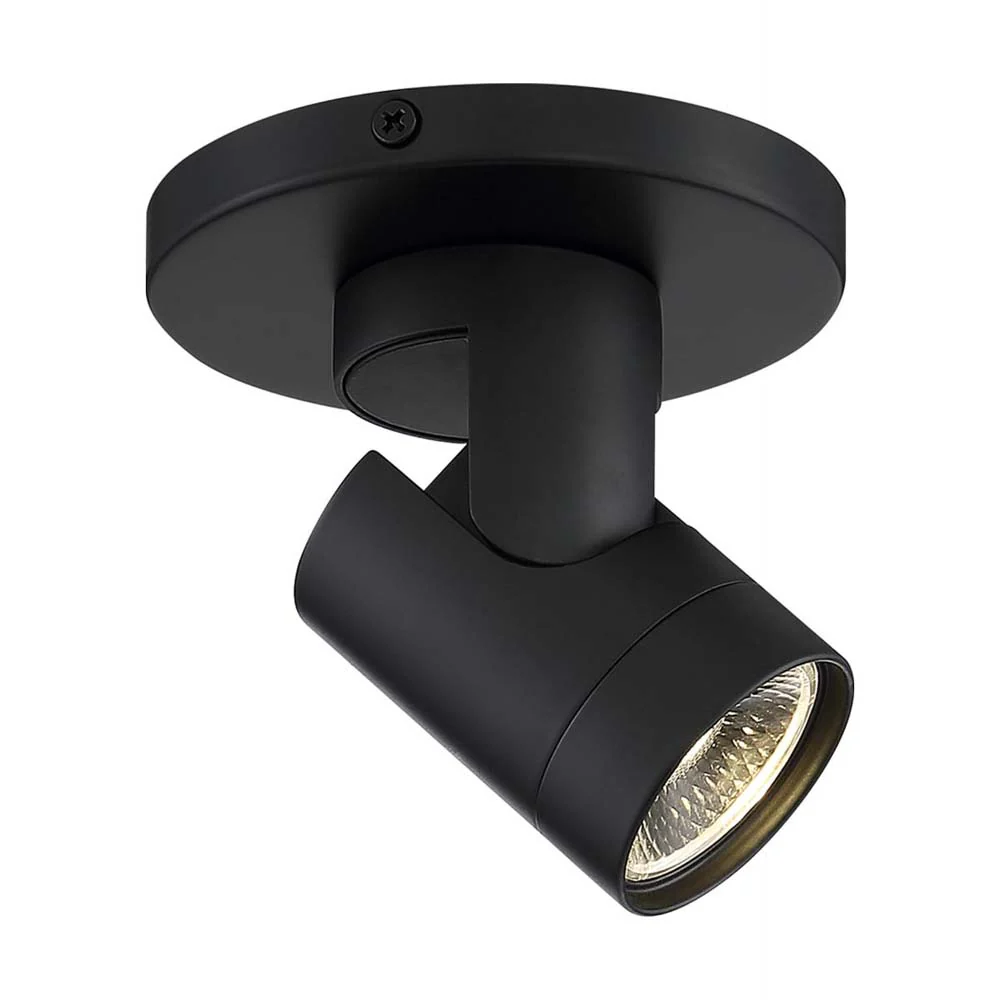 12w LED Black Barrel Track-Light Monopoint 36 deg. Beam Angle 3000K Warm White - Image 2