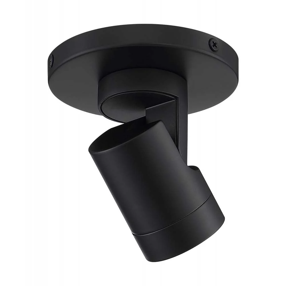 12w LED Black Barrel Track-Light Monopoint 36 deg. Beam Angle 3000K Warm White - Image 3