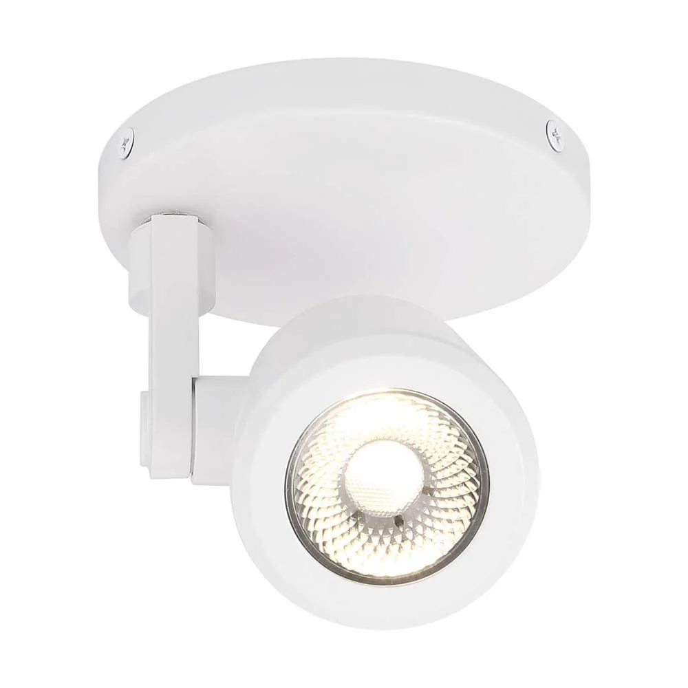 12w LED Taper Track-Light White Monopoint 36 deg. Beam Angle 3000K Warm White - Image 4
