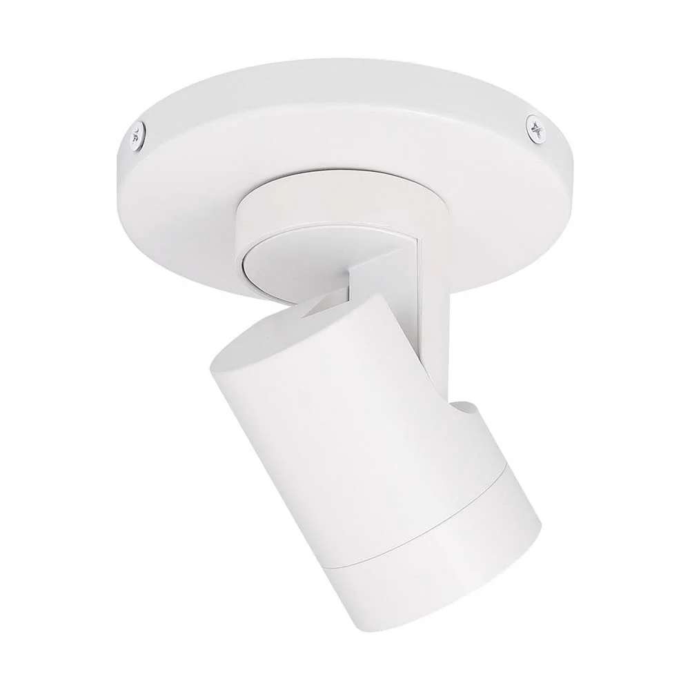 12w LED White Barrel Track-Light Monopoint 36 deg. Beam Angle 3000K Warm White - Image 2