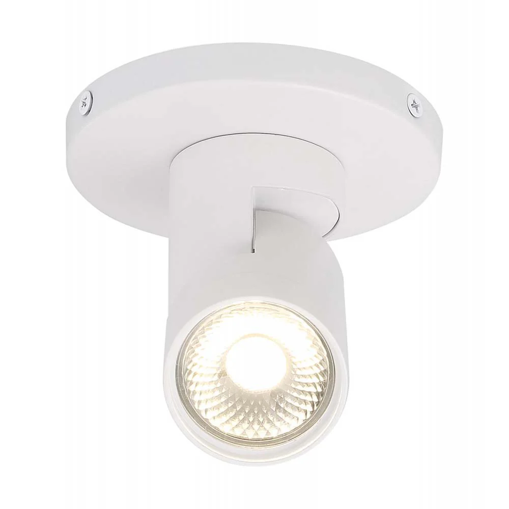 12w LED White Barrel Track-Light Monopoint 36 deg. Beam Angle 3000K Warm White - Image 4