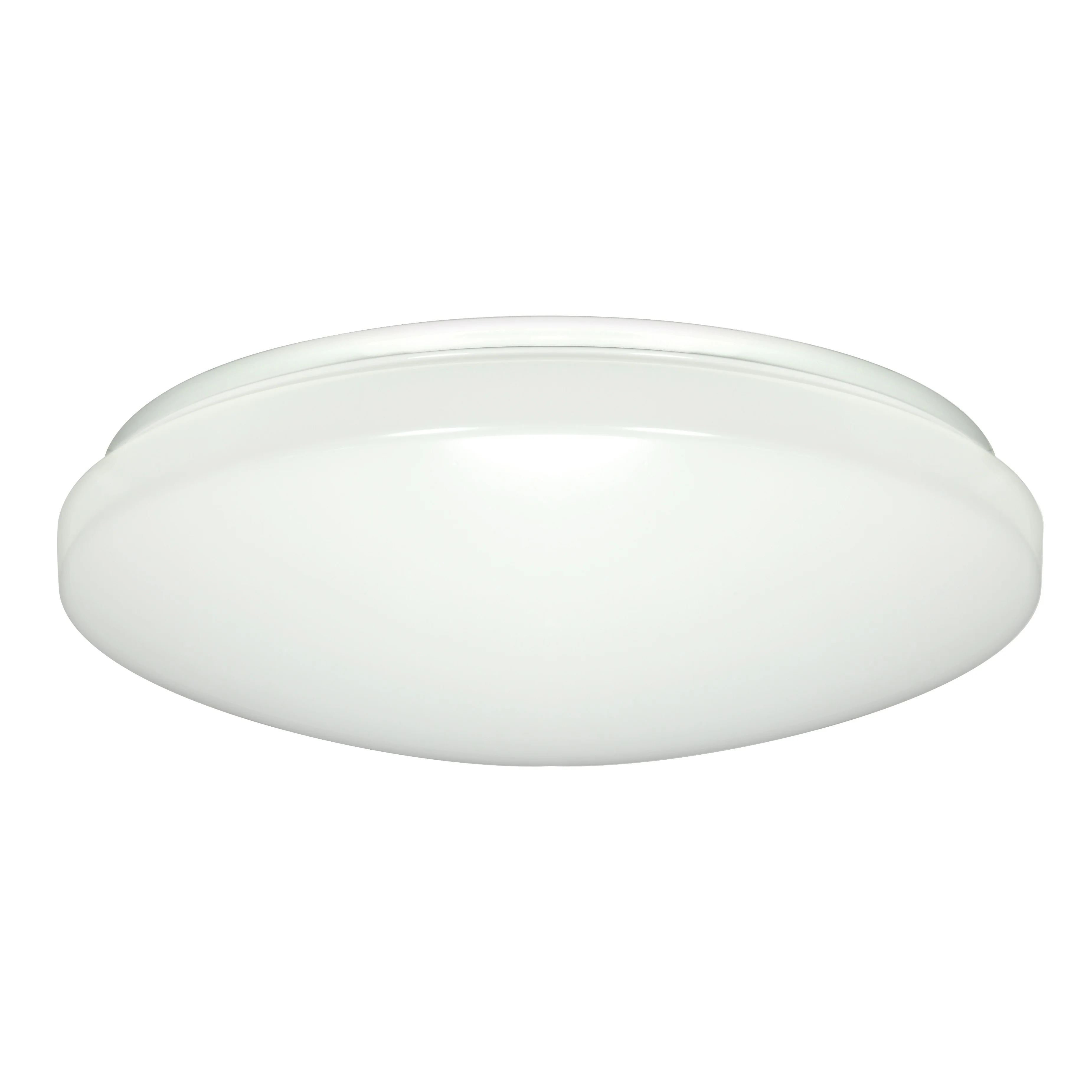 14" Flush Mounted LED Light Fixture - White Finish 50 Percent Dimming 120-277V