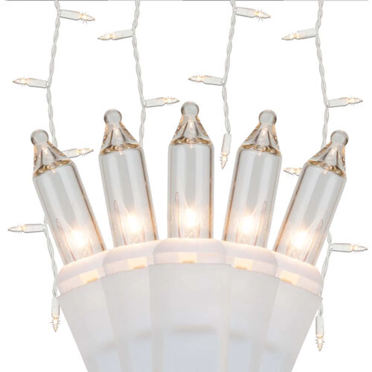 150 Clear Mini Icicle Light Set