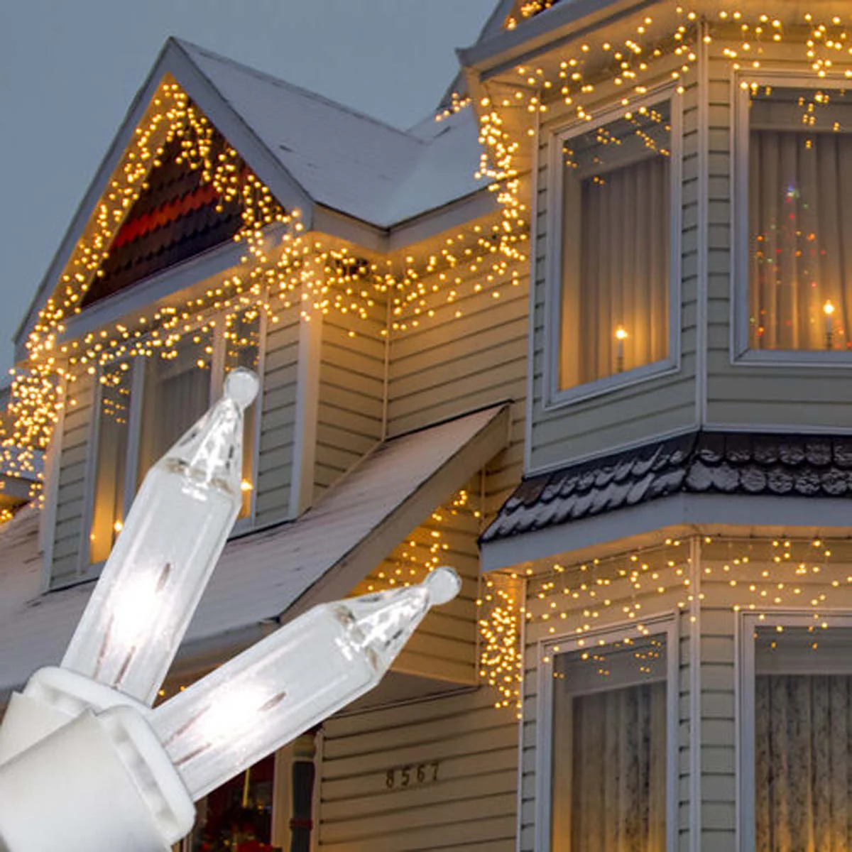 150 Clear Mini Icicle Light Set - Image 7