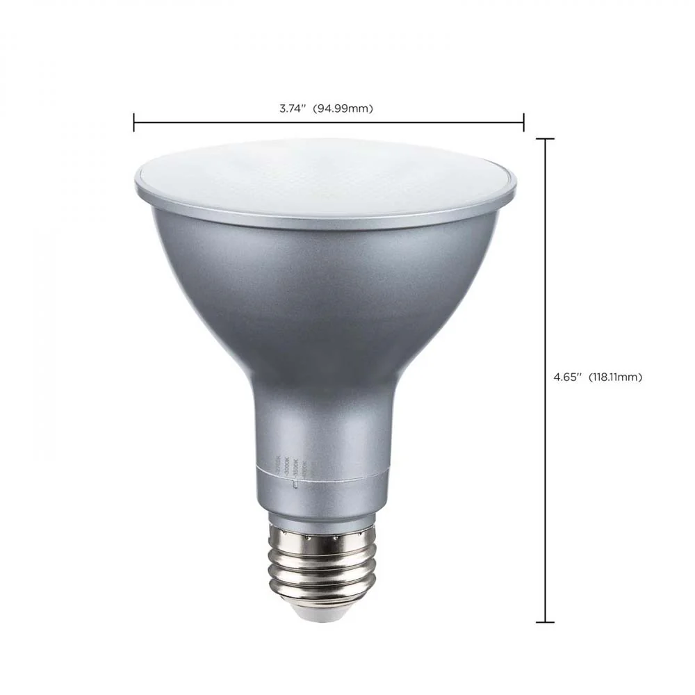 15w PAR30LN High Lumen LED Long Neck CCT Tunable E26 Base 120-277v - 100w equiv - Image 9