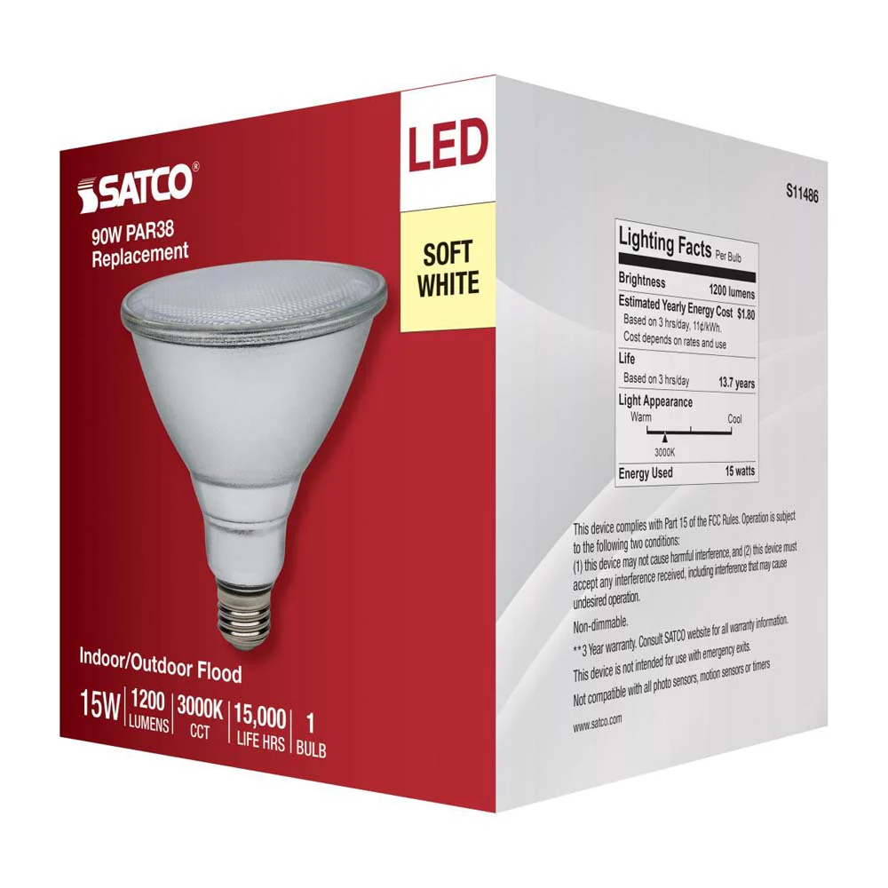 15W PAR38 LED 3000K E26 Medium Base - 90w equiv - Image 4