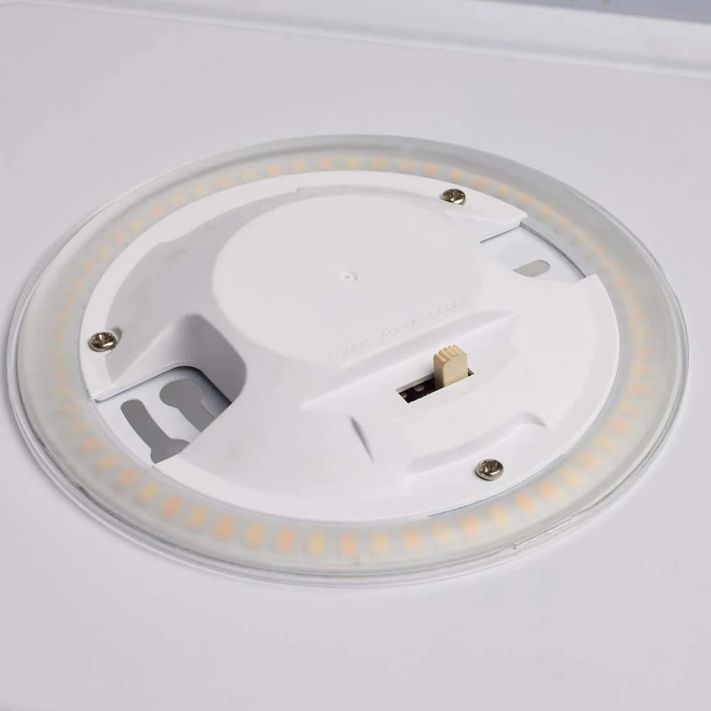 16.5w 11-in CCT Selectable Square Acrylic with Sensor LED Flush Mount Fixture - Image 4