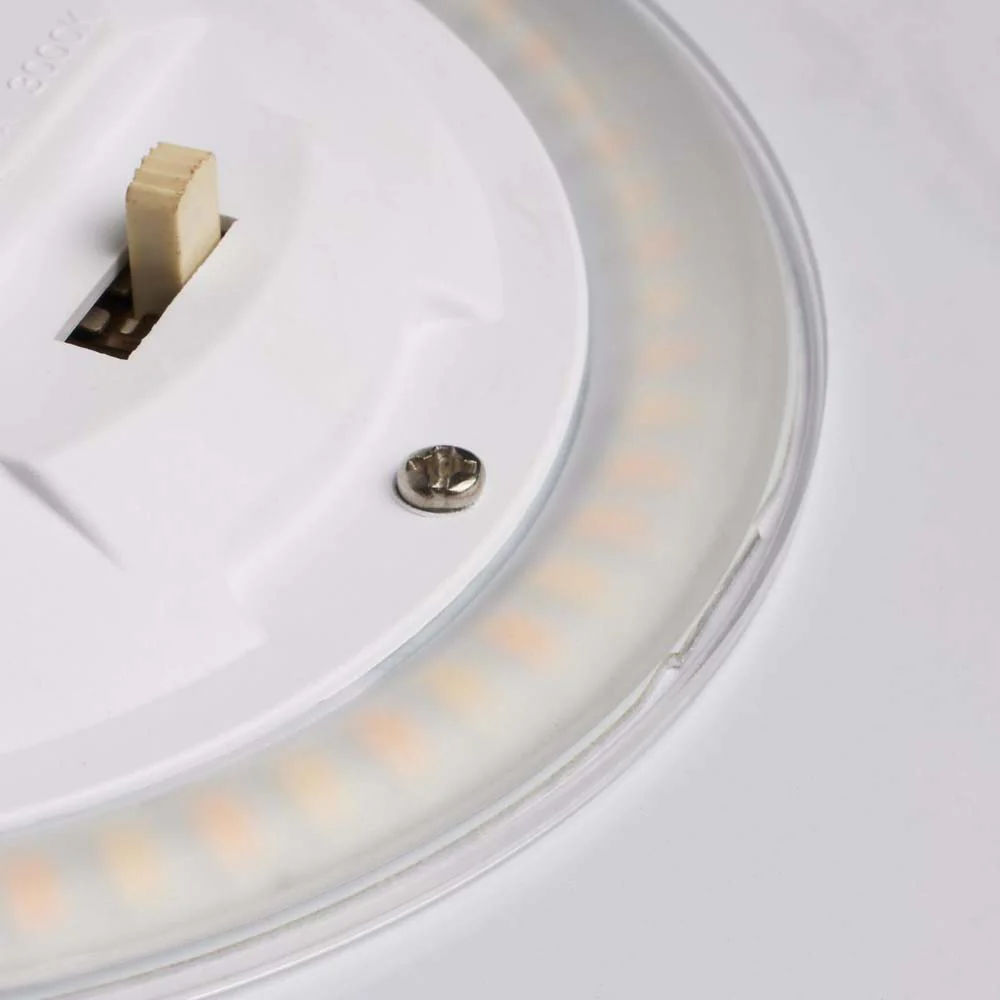 16w 11-in Square Acrylic LED Flush Mount Fixture CCT Selectable White Finish - Image 5