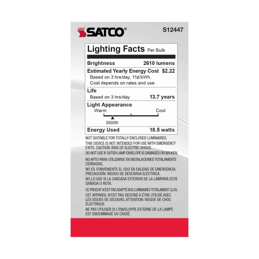 18.5W A21 LED Frost Finish Medium base Soft White 3000K 120v - 150W equiv - Image 6
