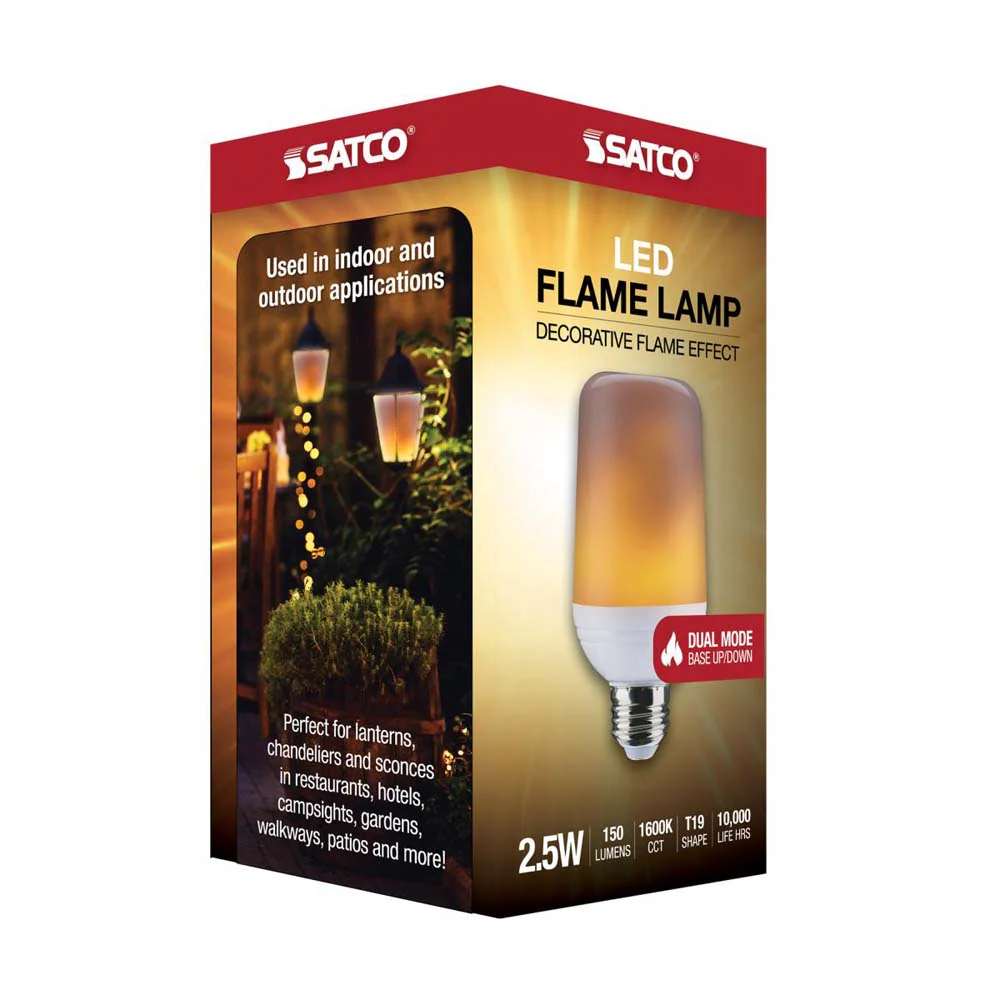 2.5W T19 LED Flame Bulb E26 Medium Base 120v -25W equiv - Image 6
