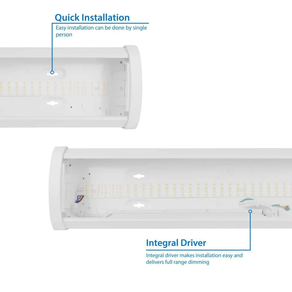 2 ft. Selectable LED Flush Mount Wraparound Light Fixture - Image 4