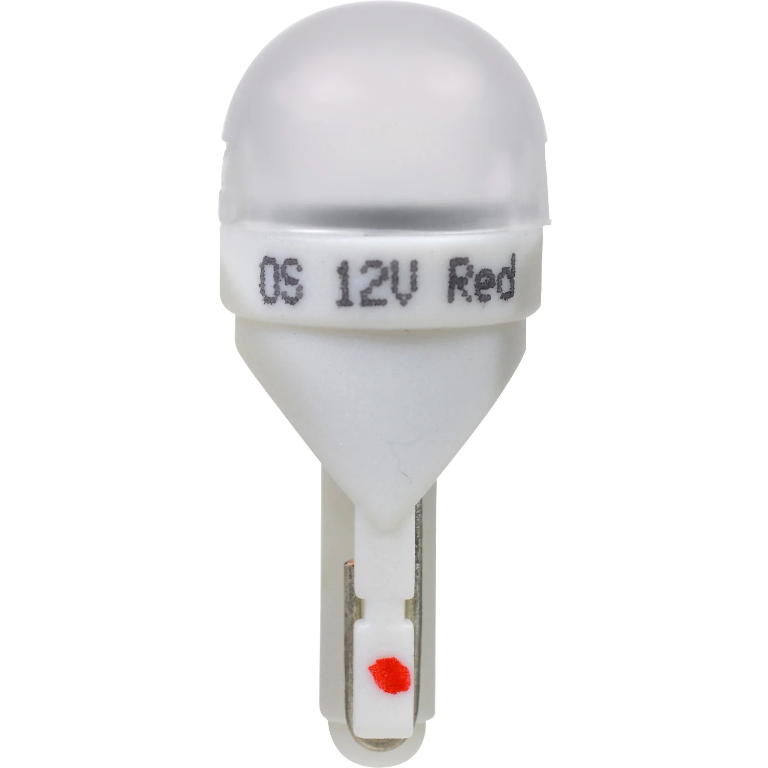 2-PK SYLVANIA 168 T10 W5W Red LED Automotive Bulb - Image 3