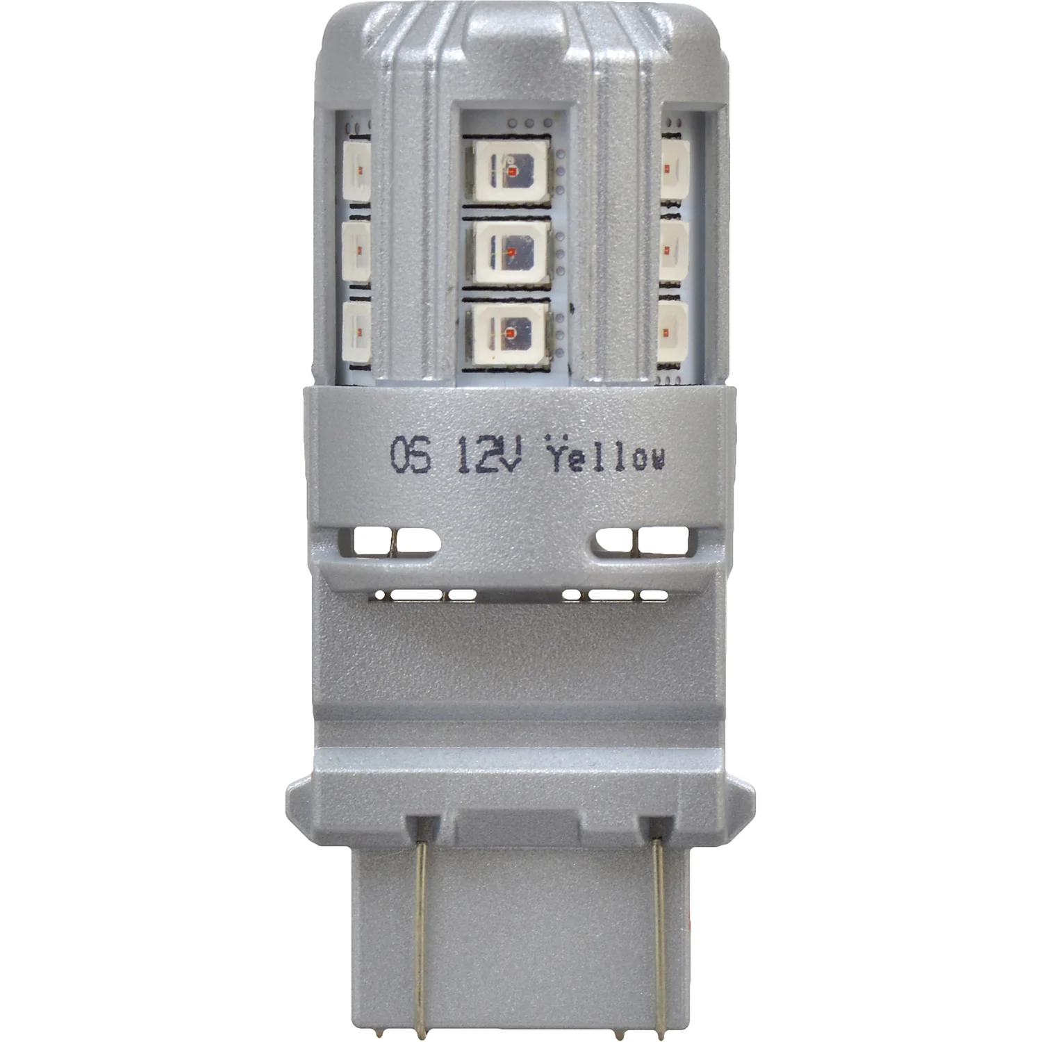 2-PK SYLVANIA 4157 Amber LED Automotive Bulb - also fits 3457 & 3157 - Image 2
