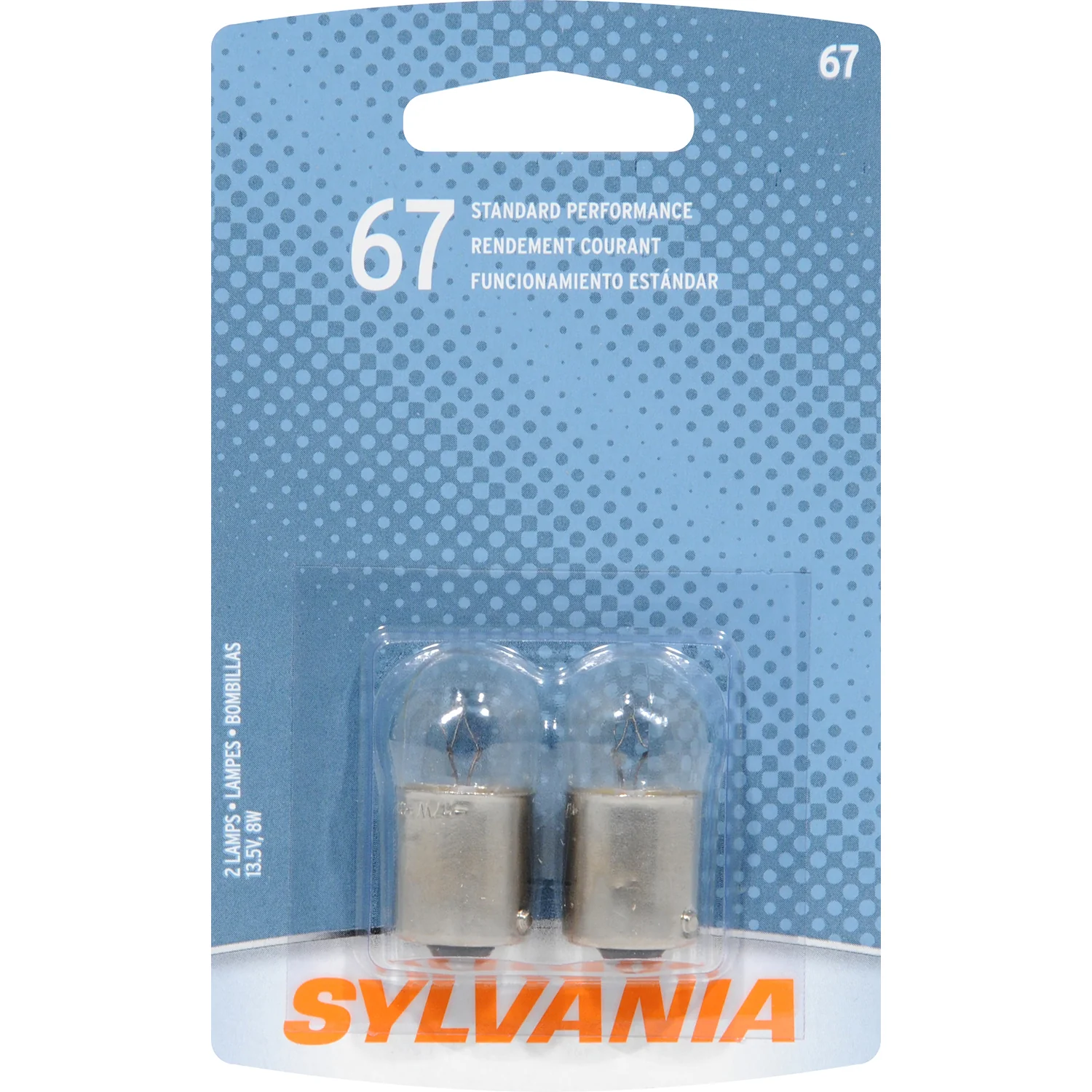 2-PK SYLVANIA 67 Standard Automotive Light Bulb