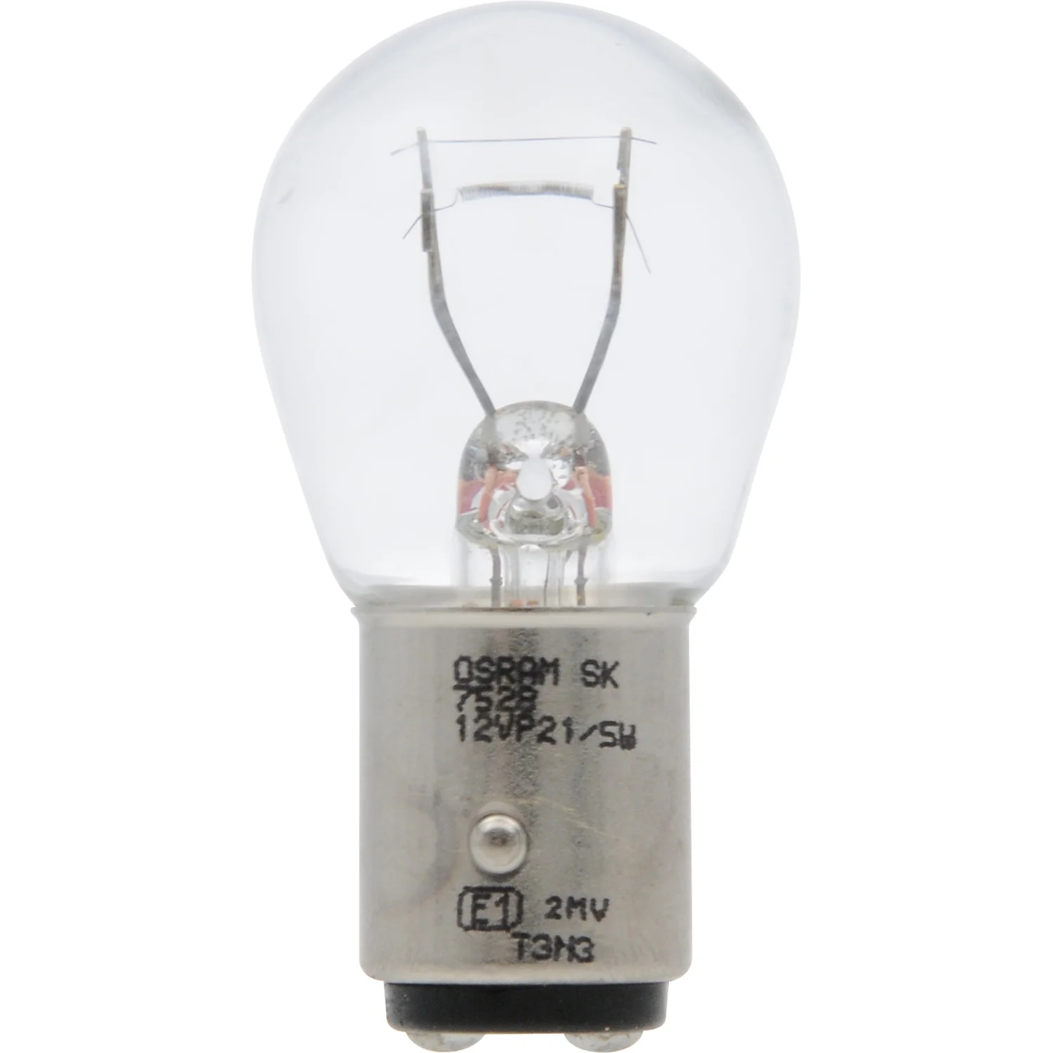2-PK SYLVANIA 7528 P21/5W Basic Automotive Light Bulb - Image 2