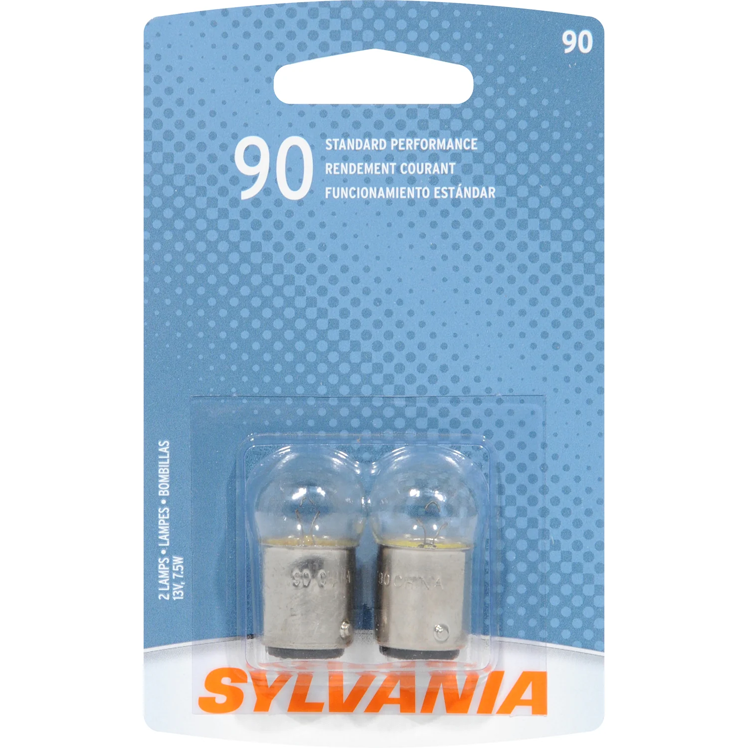 2-PK SYLVANIA 90 Standard Automotive Light Bulb