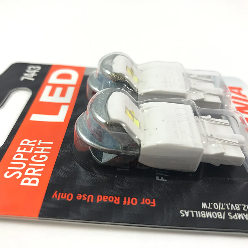 2-PK SYLVANIA ZEVO 7443 T20 White LED Automotive Bulb - Image 2
