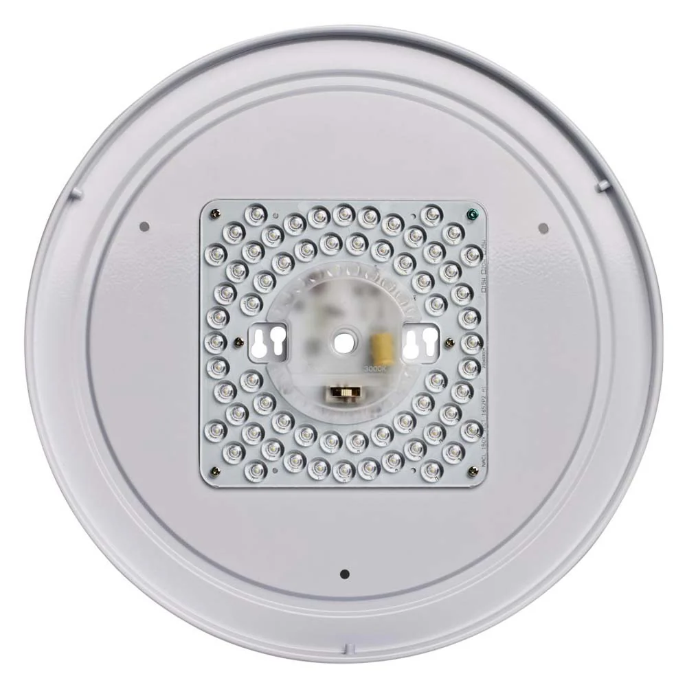 20w 15-in Tunable Beige Fabric Drum LED Decor Flush Mount Acrylic Diffuser - Image 7