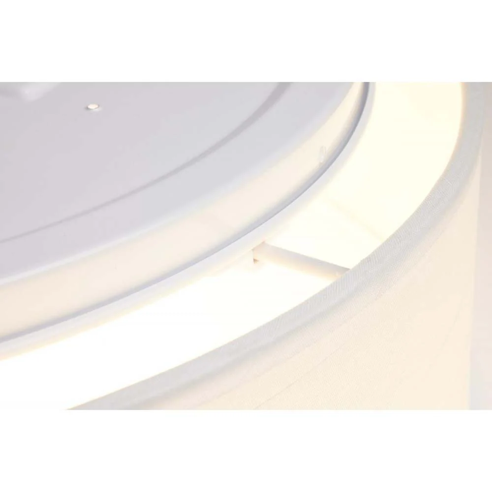20w 15-in Tunable White Fabric Drum LED Decor Flush Mount Acrylic Diffuser - Image 10