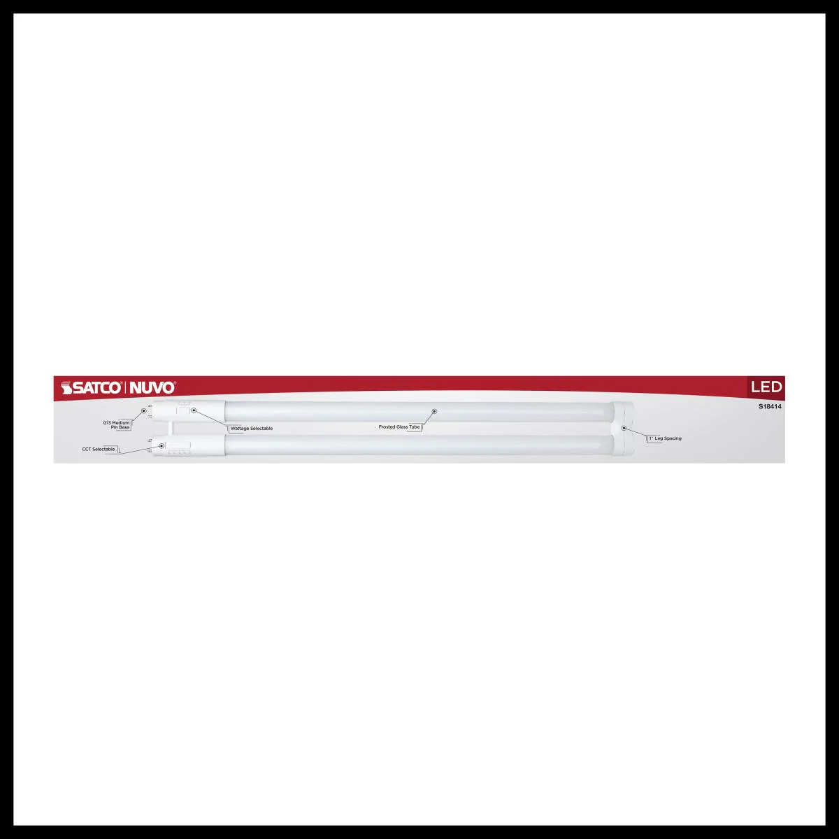 22-in T8 U-Bend LED Wattage and CCT Selectable 120-277v Tube - Image 4