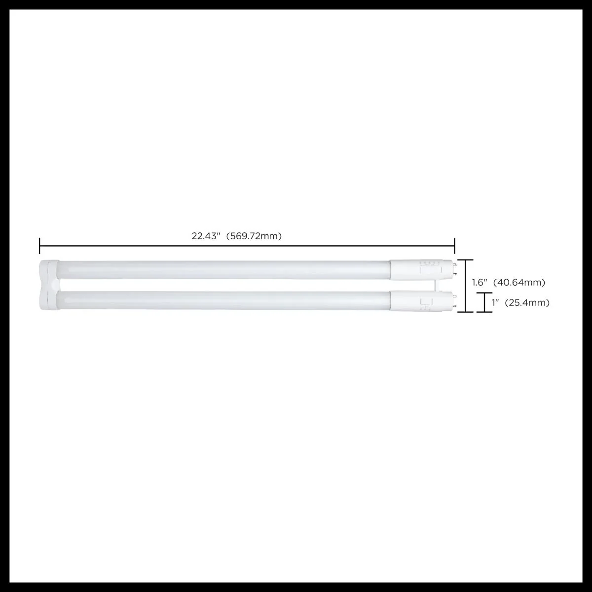 22-in T8 U-Bend LED Wattage and CCT Selectable 120-277v Tube - Image 6