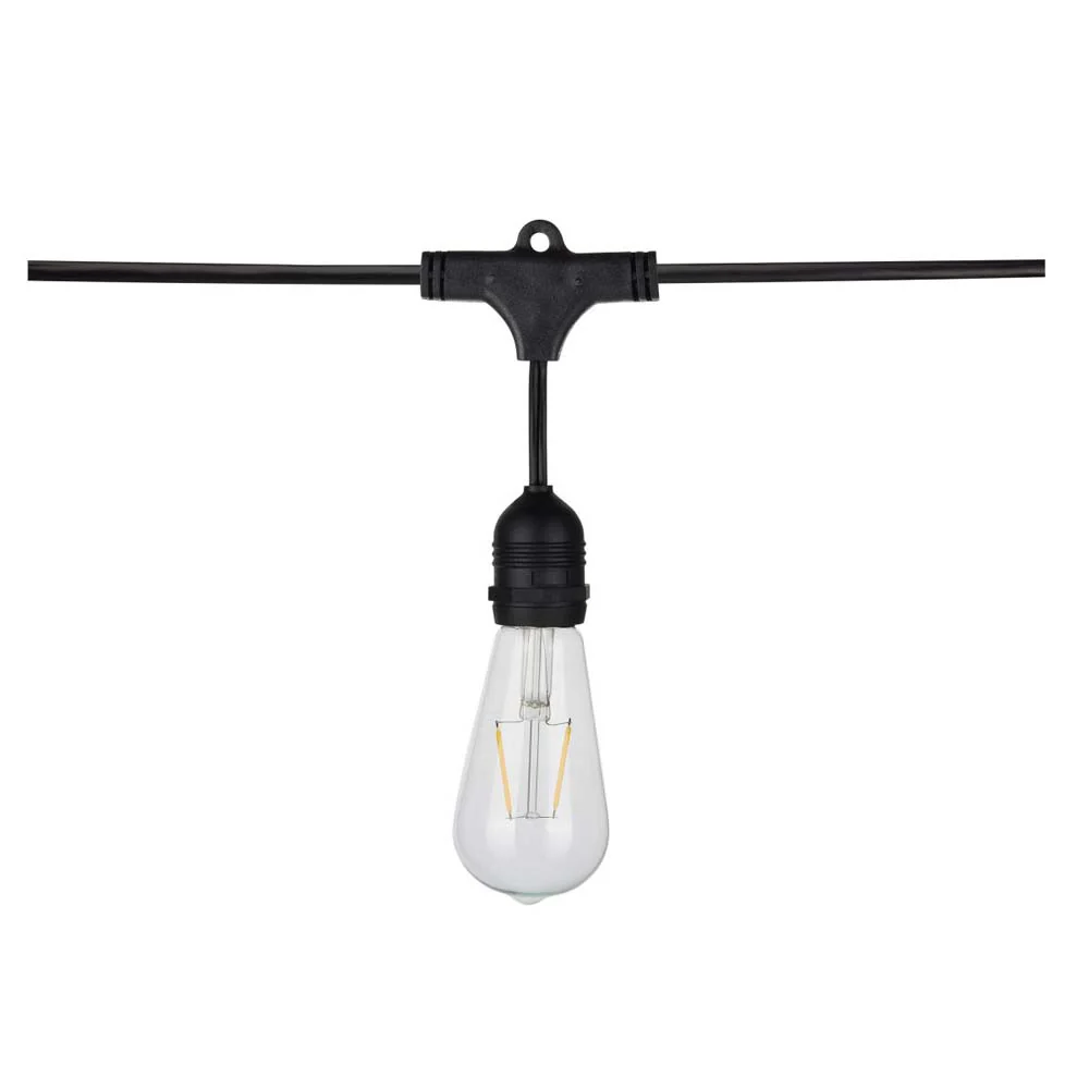 24-ft 24w 120v LED String Light -  Include 12 Vintage ST19 bulbs - Image 2