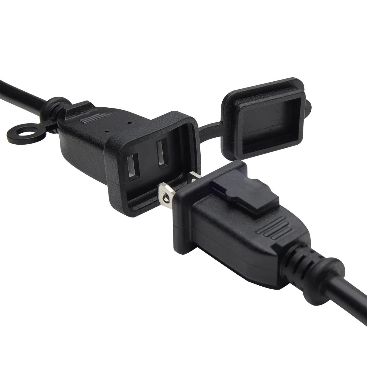 24-ft 120v LED String Lights 12 Socketed Black Cord and Plug Only - Image 4