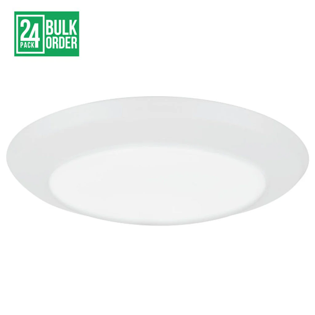 24Pk - Nicor RCD 6-in Low Profile Selectable Surface Mount LED Downlight - Image 2