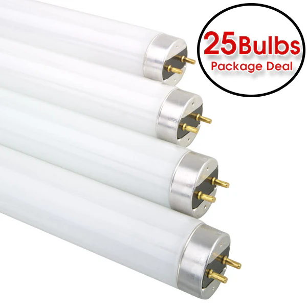 25 pk - Ushio 17w 24in T8 G13 3500k Fluorescent Linear Tube Light - Image 2