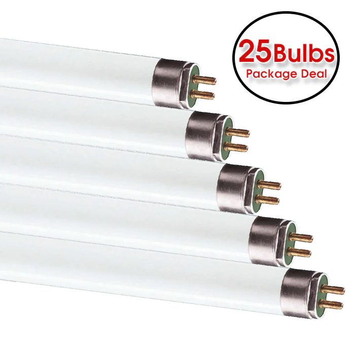 25 pk - Ushio 54w 46in T5 High Output G5 3000k Fluorescent Linear Tube Light - Image 2