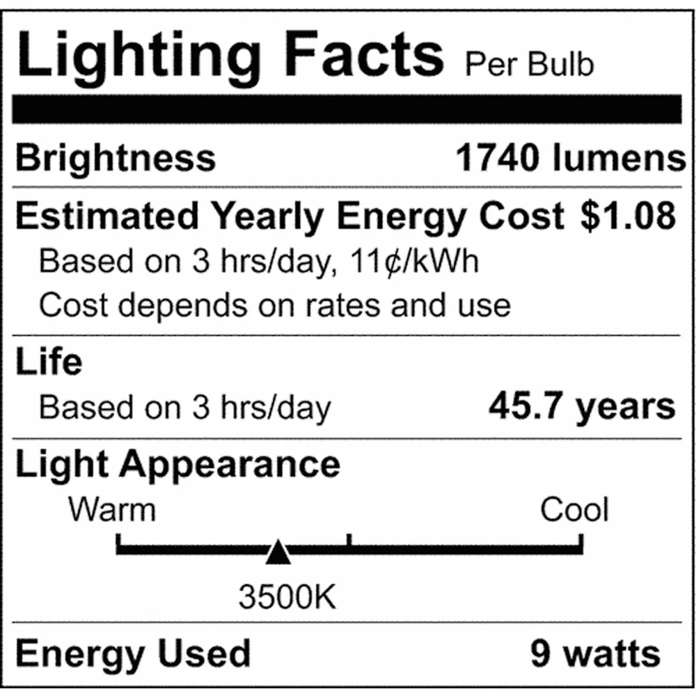 25Pk- 9.5W 48-in T8 LED Medium bi-pin base 3500K 1740Lm Type A Ballast dependent - Image 5