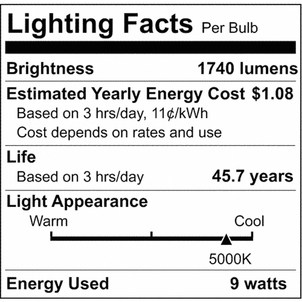 25Pk- 9.5W 48-in T8 LED Medium bi-pin base 5000K 1740Lm Type A Ballast dependent - Image 5