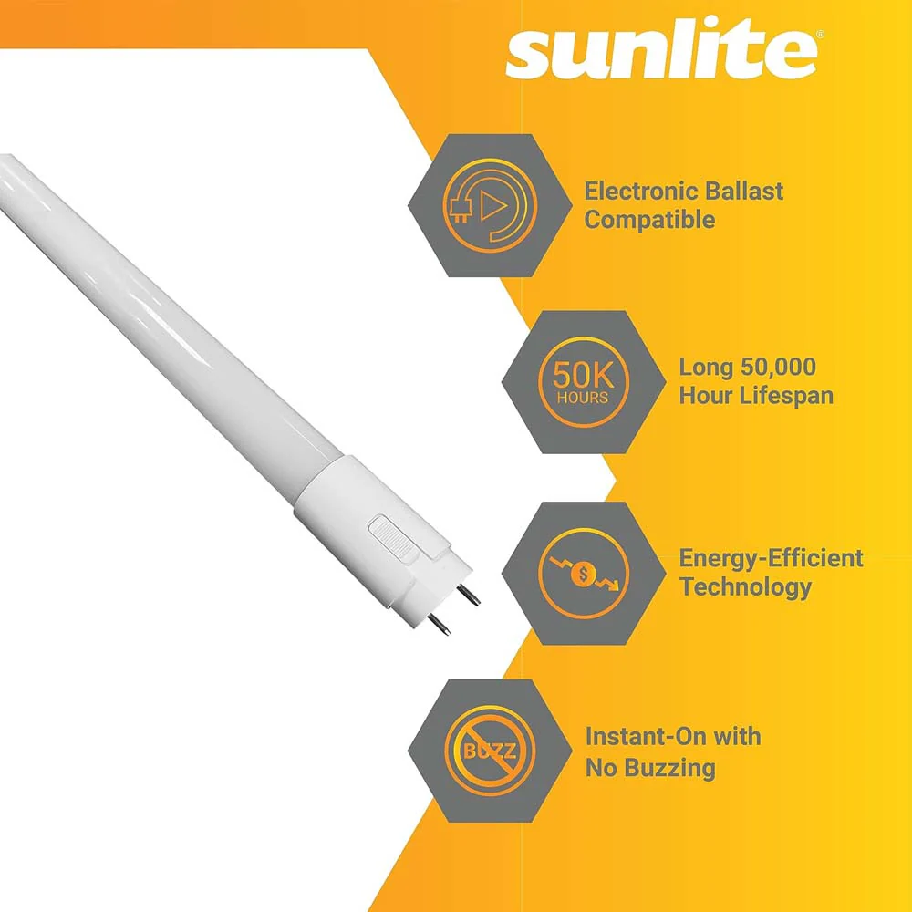 25Pk - Sunlite 12.5w 4-FT LED T8 Glass Tube Bulb CCT Tunable G13 Base 120-277V - Image 3