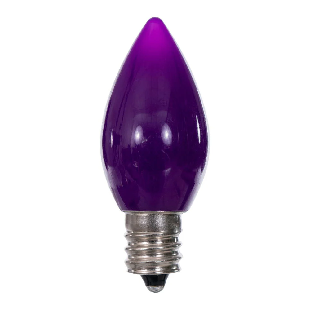 25Pk - Vickerman .6W C7 Ceramic LED Purple 3 diodes Light Bulb 120v - Image 3